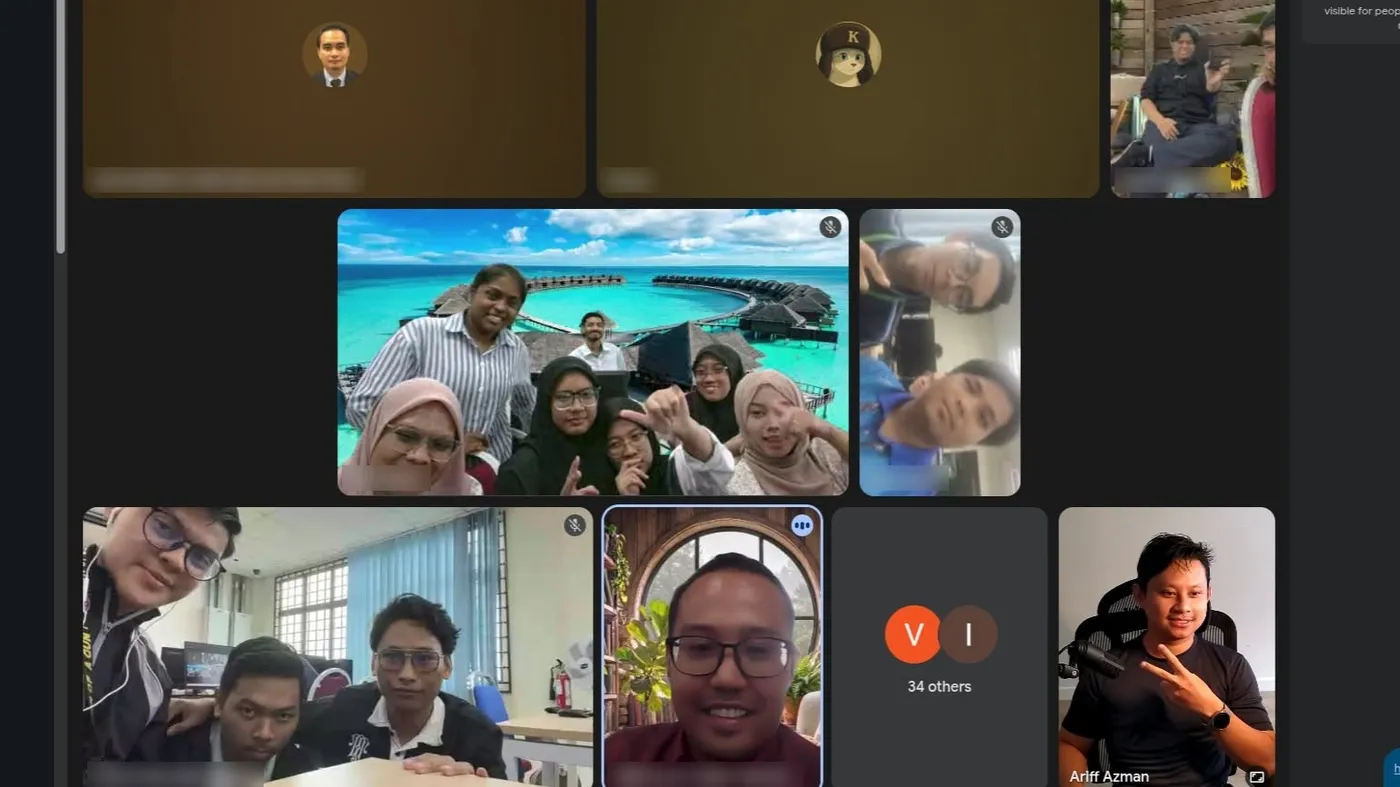Online group photo, Politeknik Mersing Johor · 2026